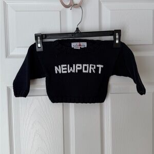 Baby Navy Handknit Newport Sweater